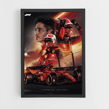 Pôster Charles Leclerc F1