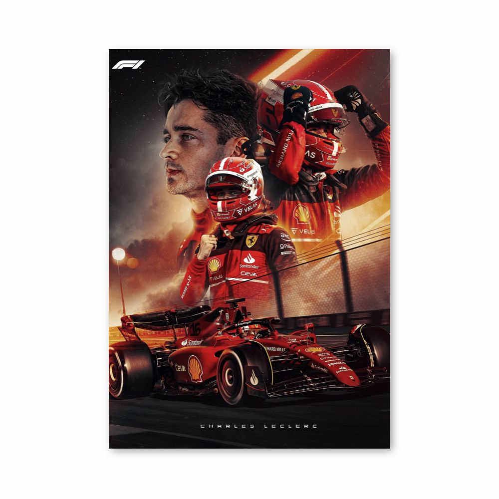 Pôster Charles Leclerc F1