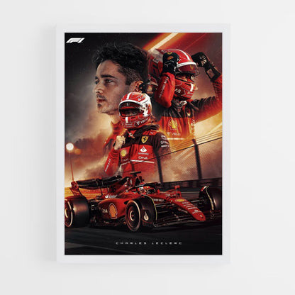 Pôster Charles Leclerc F1