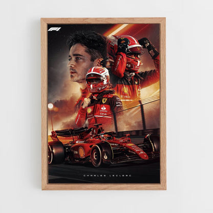 Pôster Charles Leclerc F1