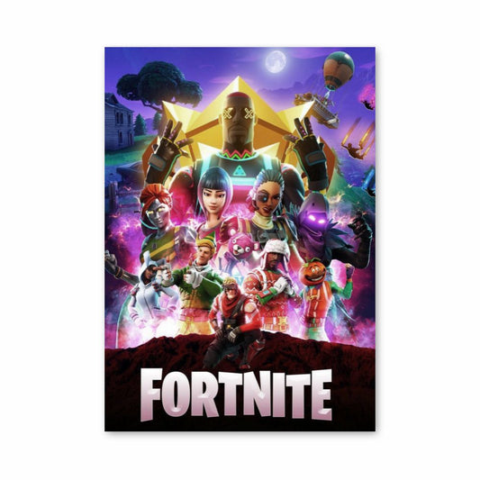 Pôster de néon Fortnite