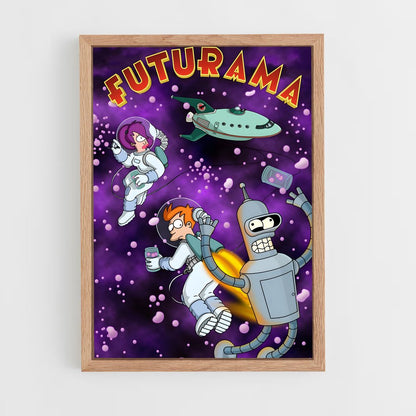 futurama-4 cadre Bois clair
