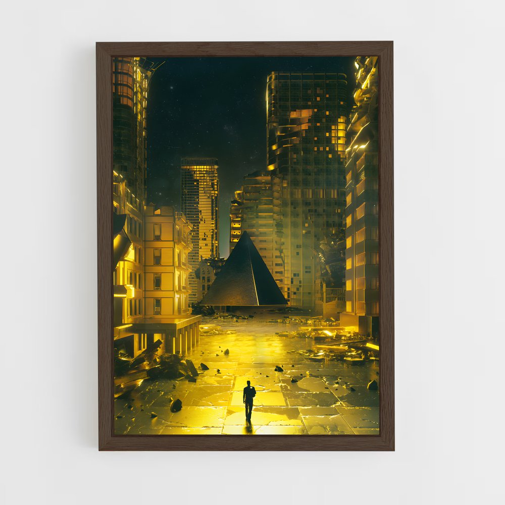 futurist-1 cadre Bois foncé