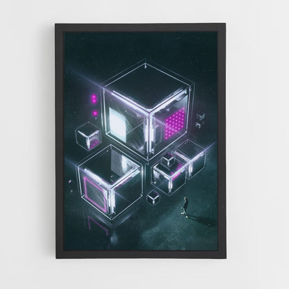 Póster Cubo Futurista