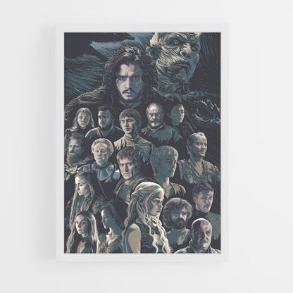 game-of-thrones-12 cadre Blanc