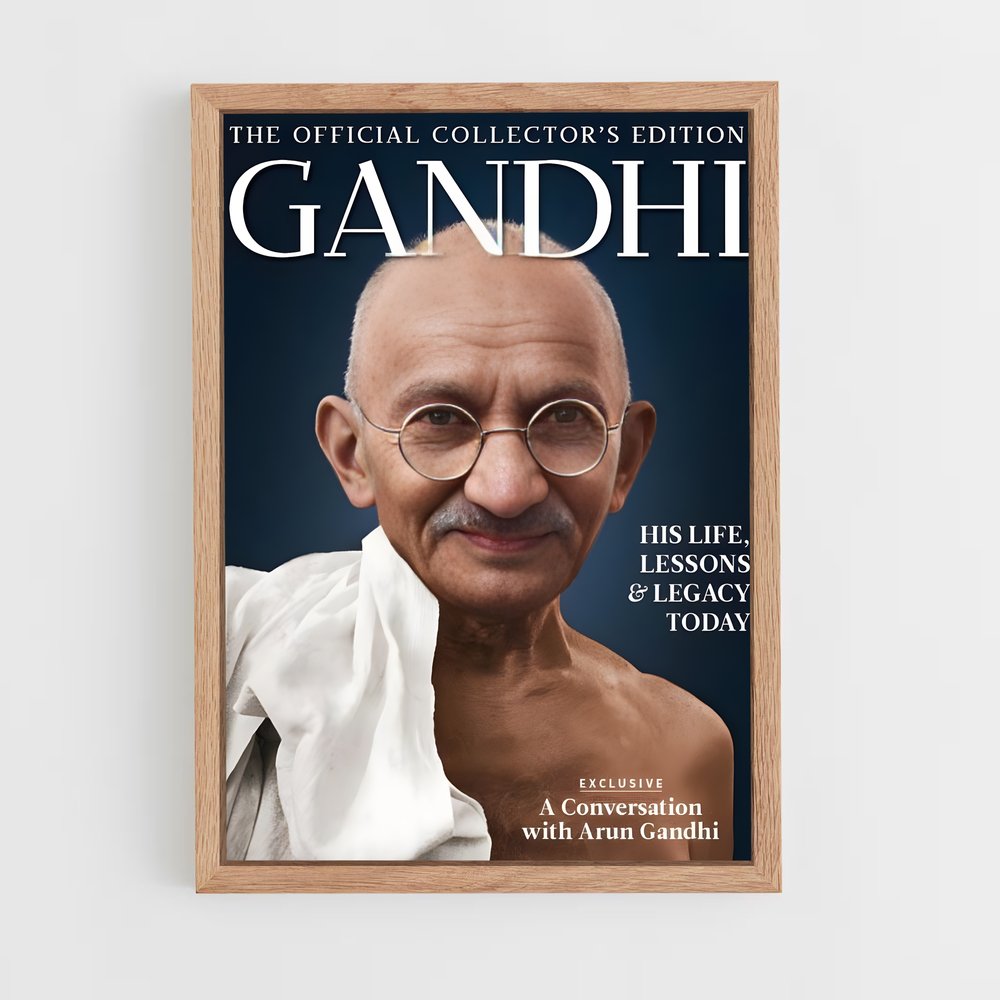 gandhi-6 cadre Bois clair