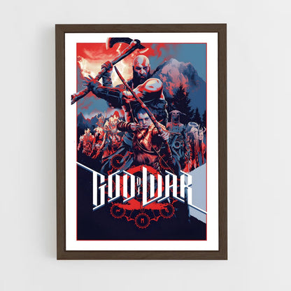 god-of-war-16 cadre Bois foncé