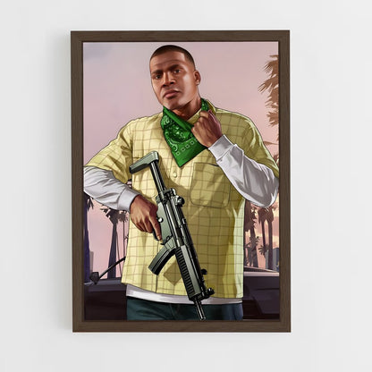 gta-v-5 cadre Bois foncé
