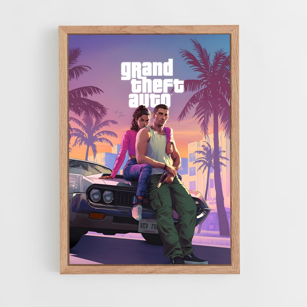 gta-v-9 cadre Bois clair