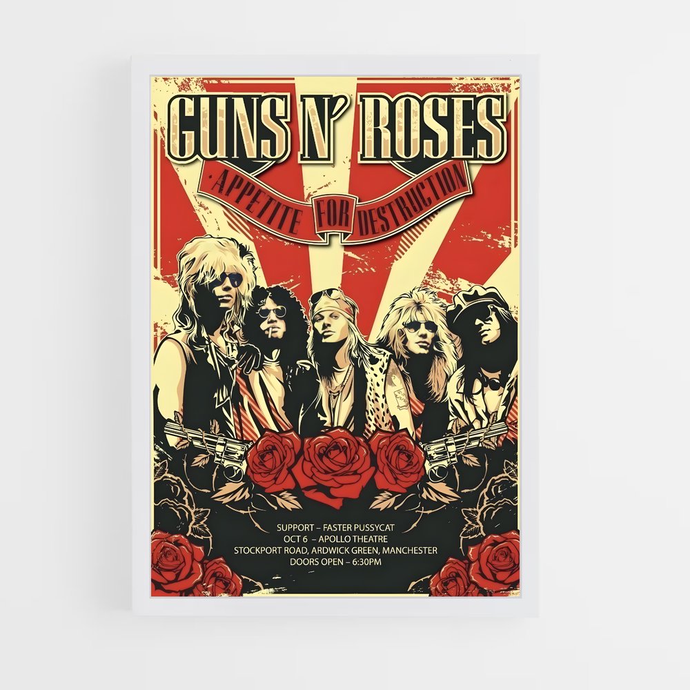 guns-n-roses-1 cadre Blanc