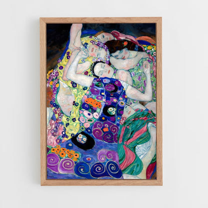 gustav-klimt-5 cadre Bois clair