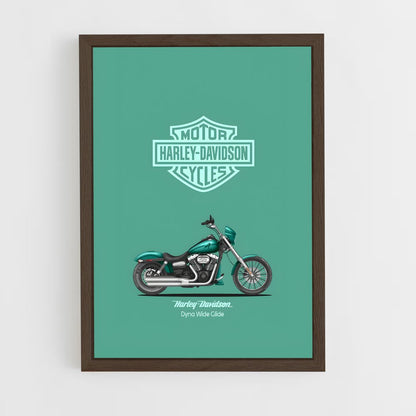 harley-davidson-1 cadre Bois foncé
