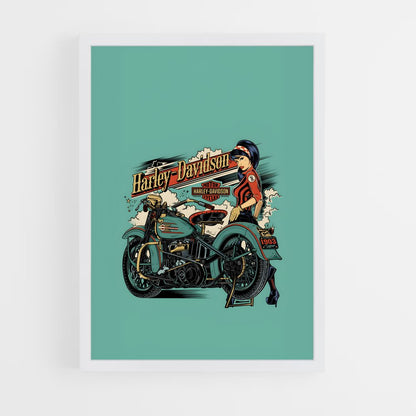 harley-davidson-9 cadre Blanc