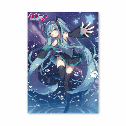 Pôster Hatsune Miku Azul