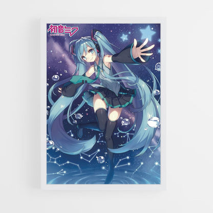 Pôster Hatsune Miku Azul