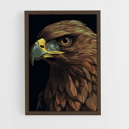 hawk-3 cadre Bois foncé