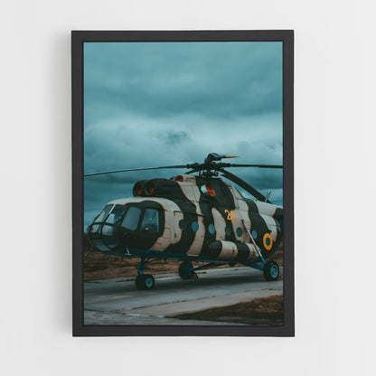 helicopter-3 cadre Noir