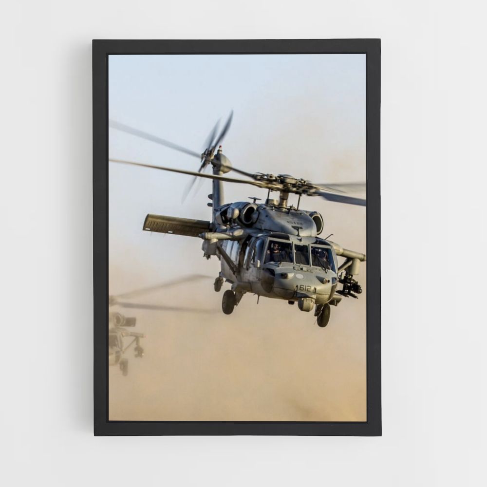 Póster Helicóptero de combate