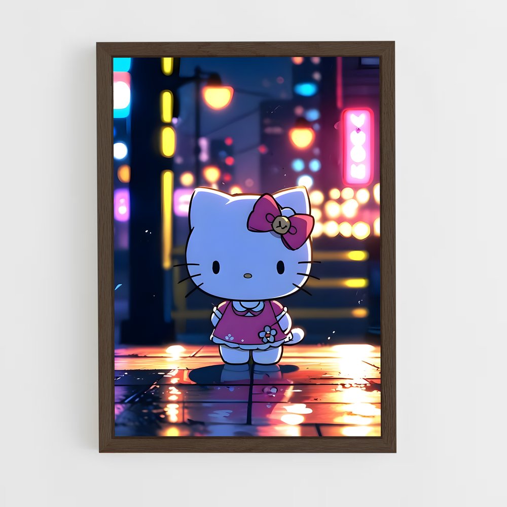hello-kitty-13 cadre Bois foncé