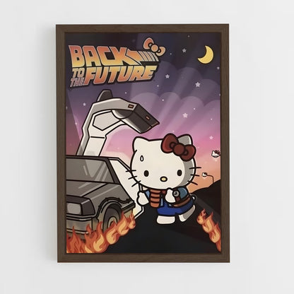hello-kitty-7 cadre Bois foncé