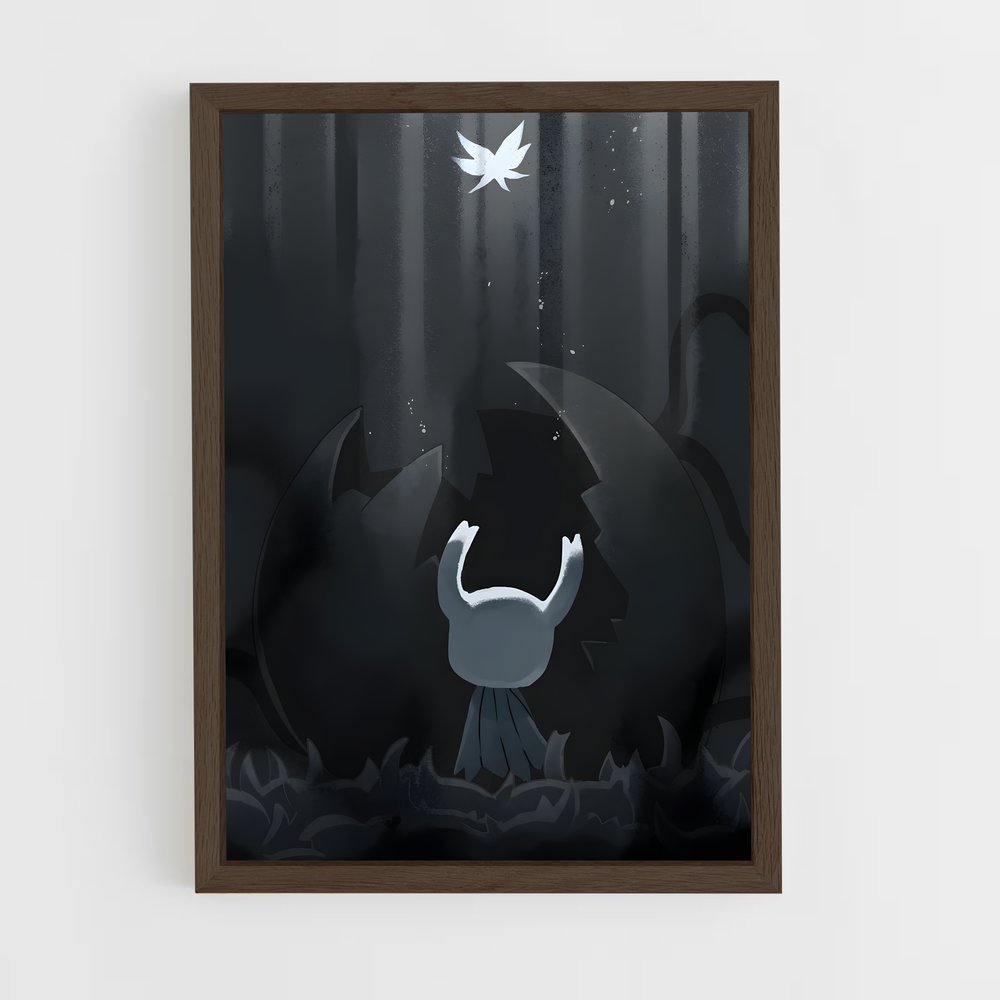 hollow-knight-8 cadre Bois foncé