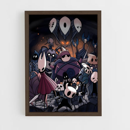 hollow-knight-9 cadre Bois foncé