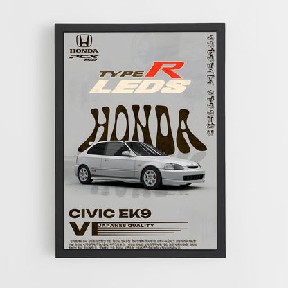 honda-15 cadre Noir