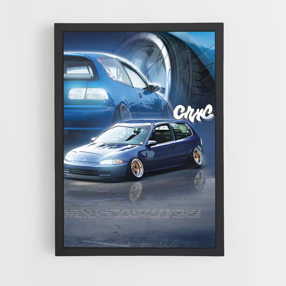 honda-16 cadre Noir