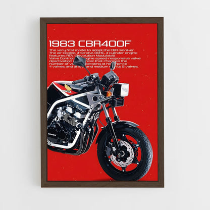 honda-moto-2 cadre Bois foncé
