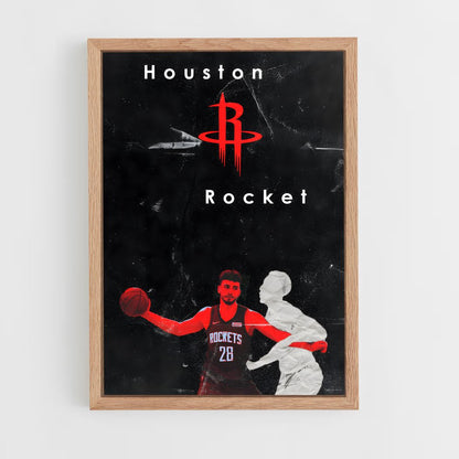 houston-rockets-4 cadre Bois clair