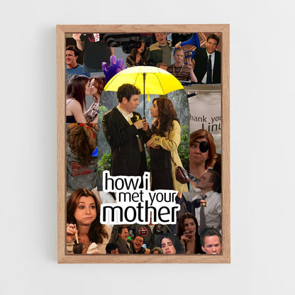 how-i-met-your-mother-11 cadre Bois clair