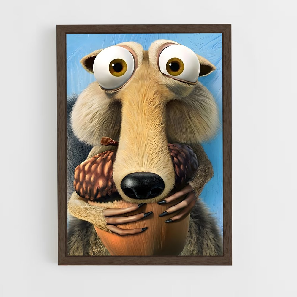 ice-age-1 cadre Bois foncé