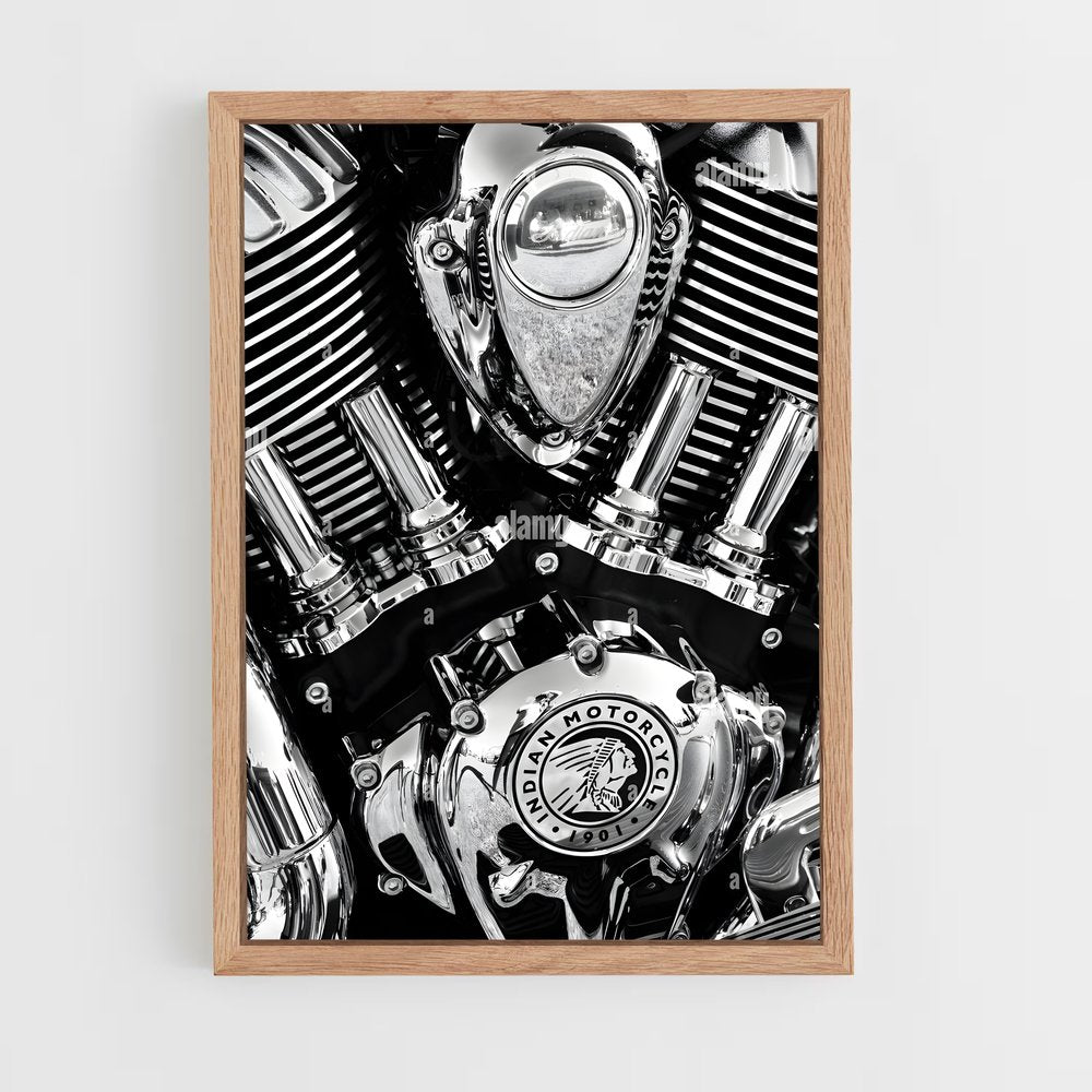 indian-motorcycle-9 cadre Bois clair