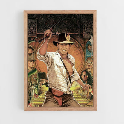 Poster Indiana Jones Desenho