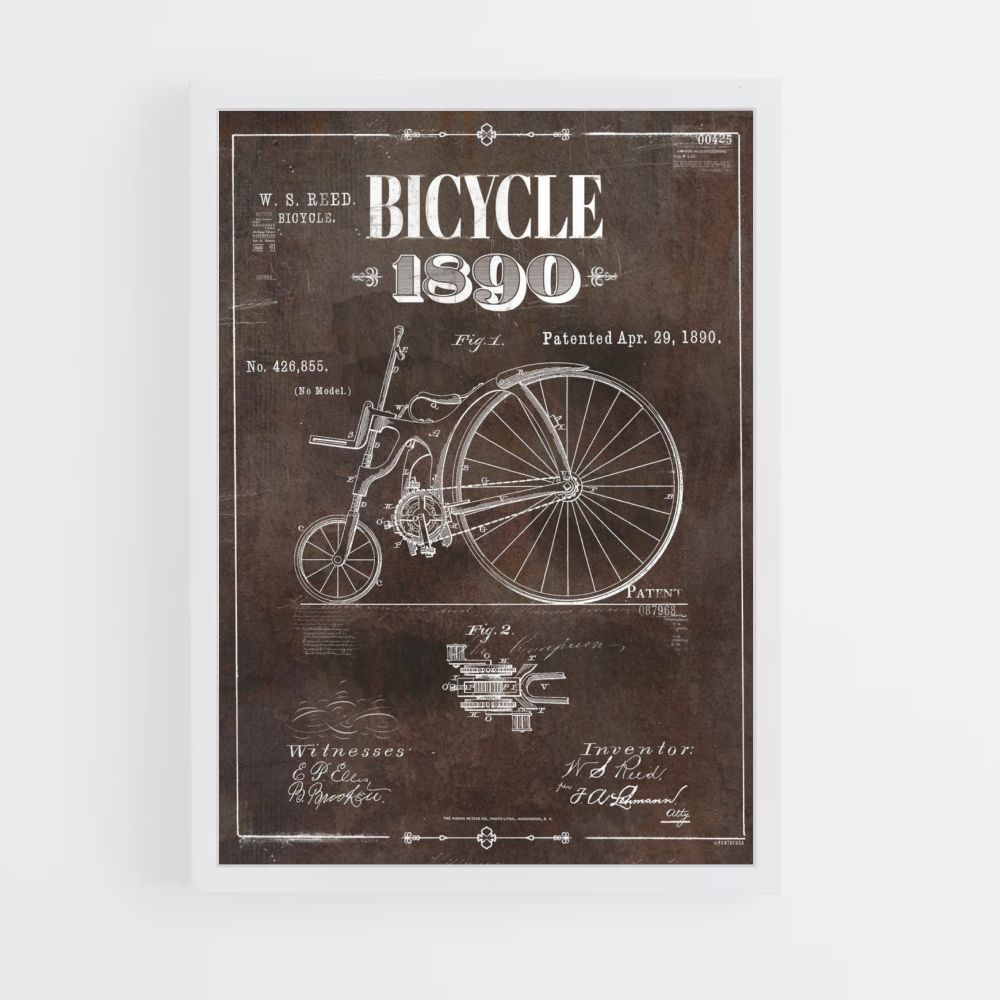 Póster de bicicleta