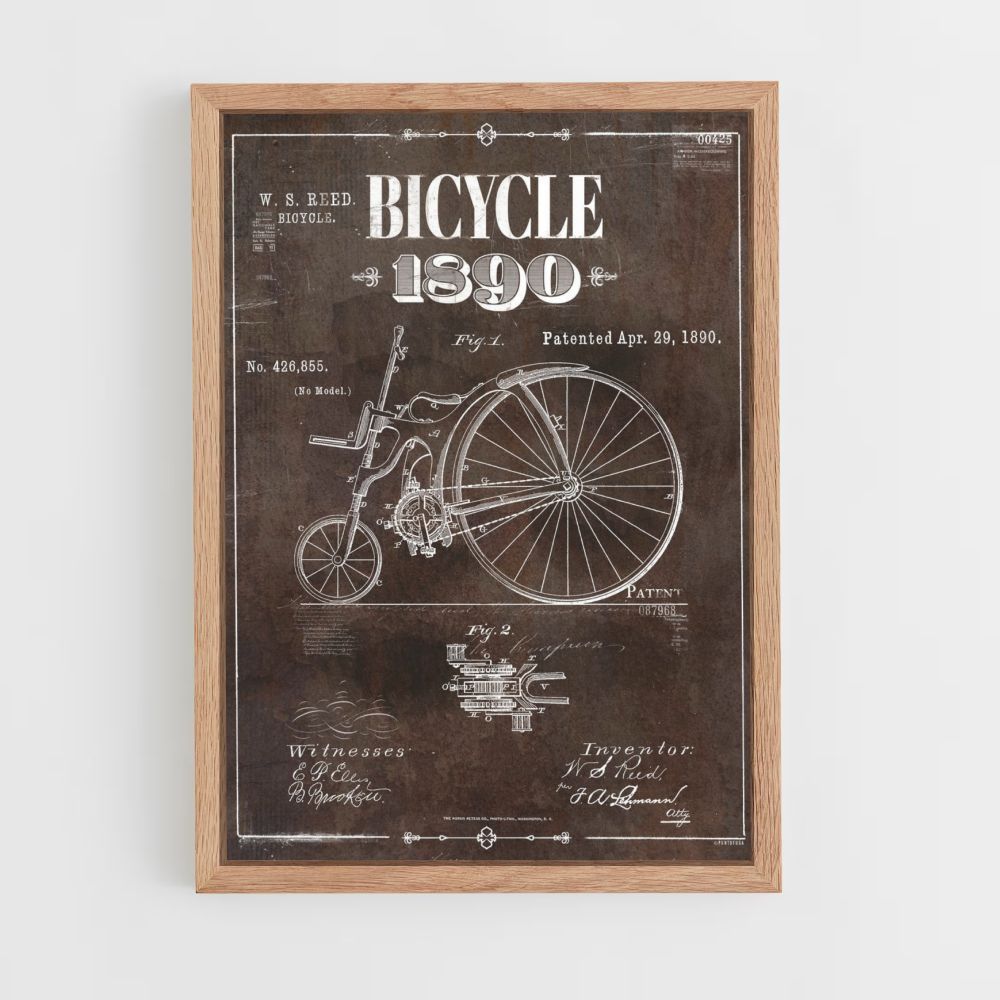 Póster de bicicleta