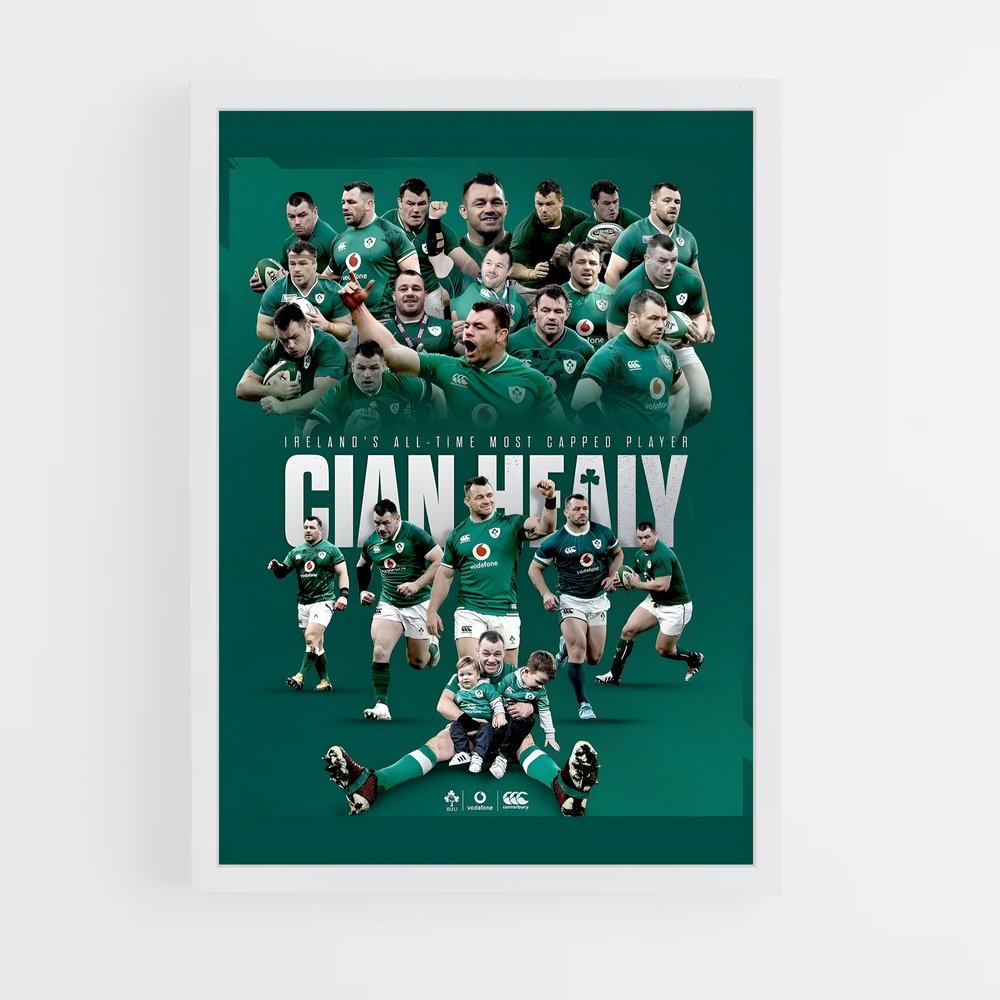 ireland-rugby-6 cadre Blanc