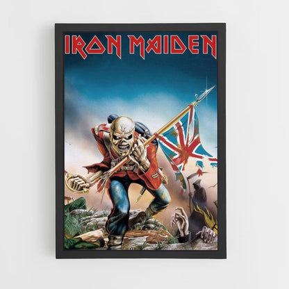 Pôster Bandeira Inglesa do Iron Maiden