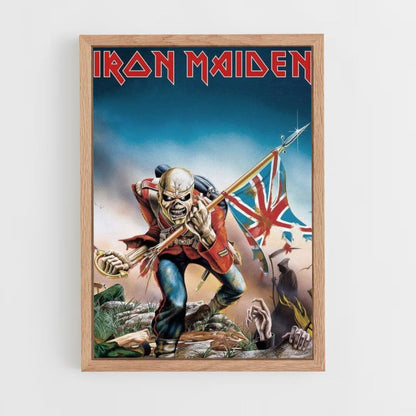 Pôster Bandeira Inglesa do Iron Maiden