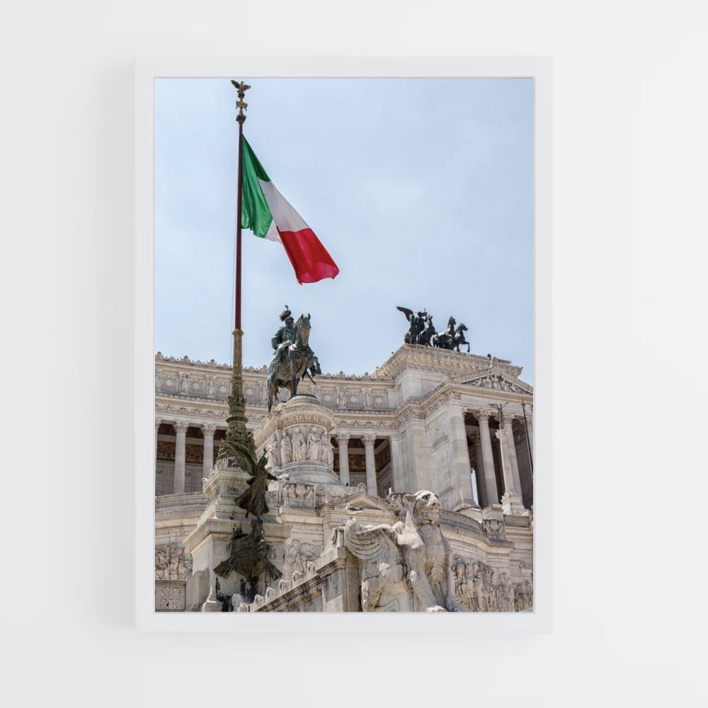 Pôster da bandeira italiana