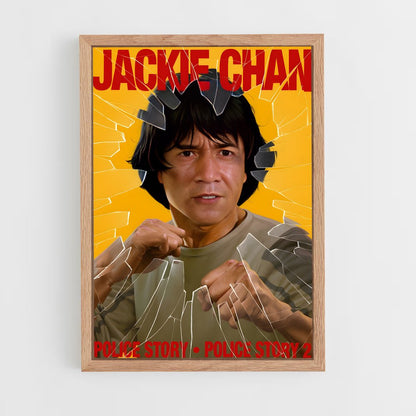 jackie-chan-5 cadre Bois clair