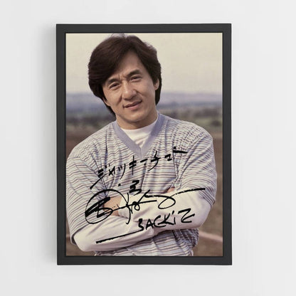 Pôster Autógrafo de Jackie Chan