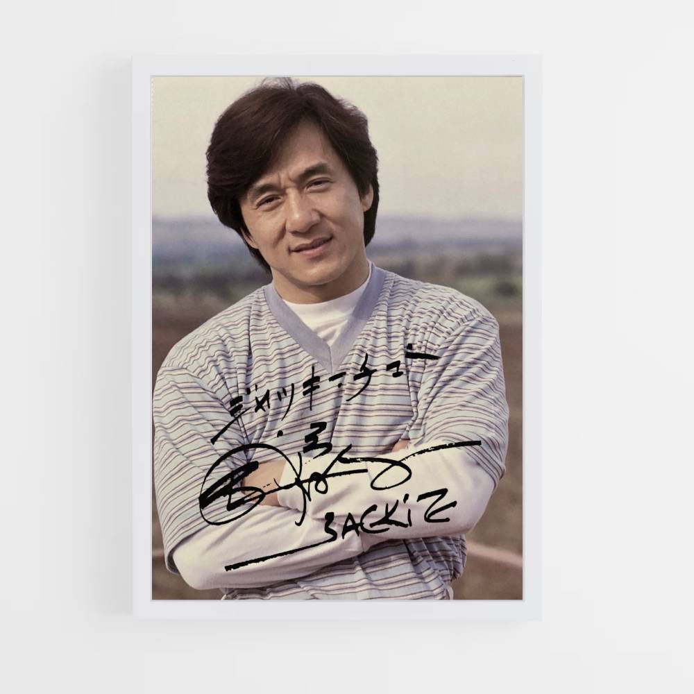 Pôster Autógrafo de Jackie Chan