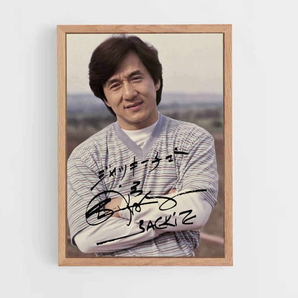 Pôster Autógrafo de Jackie Chan