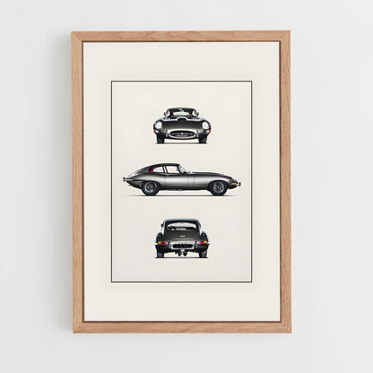 jaguar-11 cadre Bois clair