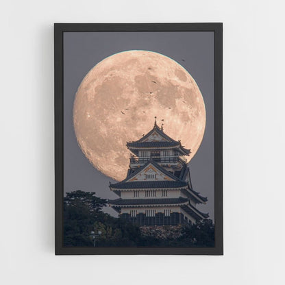 Pôster Japão Templo Lua