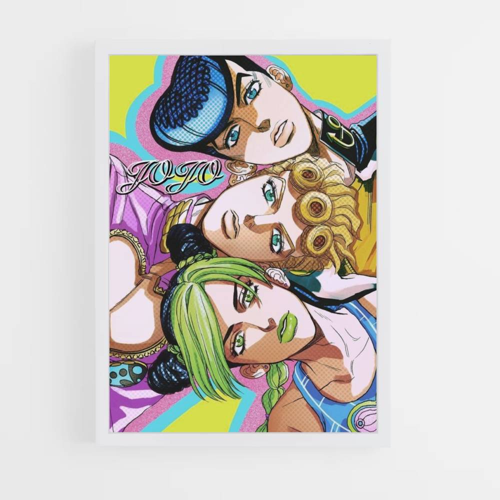 Pôster Josuke x Giorno x Jolyne