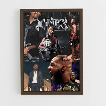 jon-jones-12 cadre Bois foncé