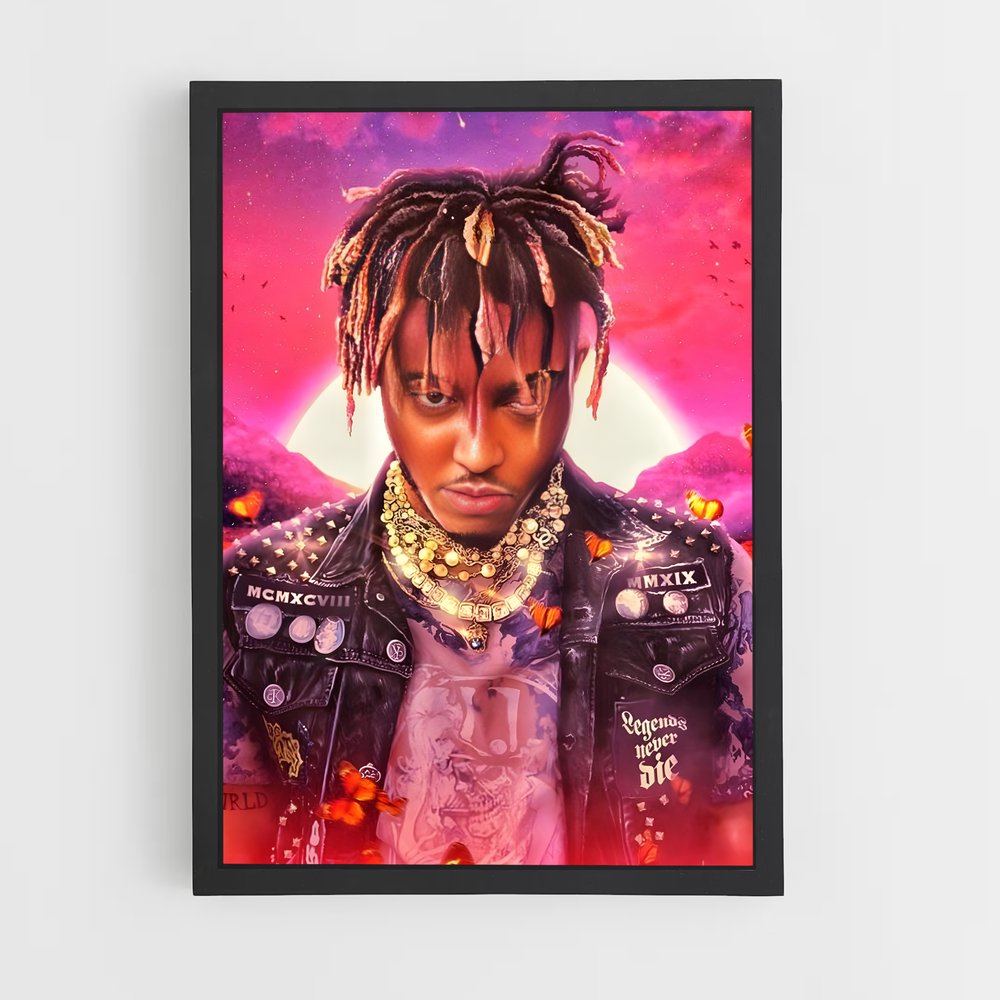 juice-wrld-1 cadre Noir