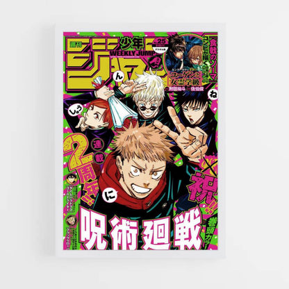 Pôster Jujutsu Kaisen Salto Semanal